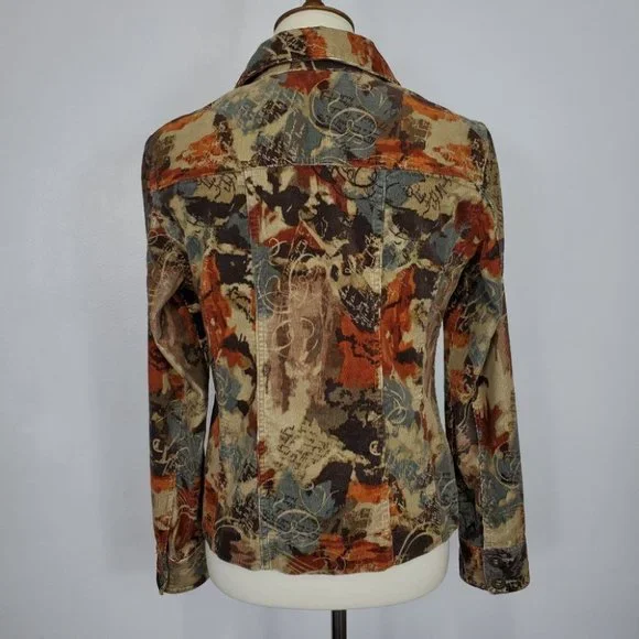 Christopher & Banks Fall Colors Corduroy Blazer Size S - Picture 10 of 13